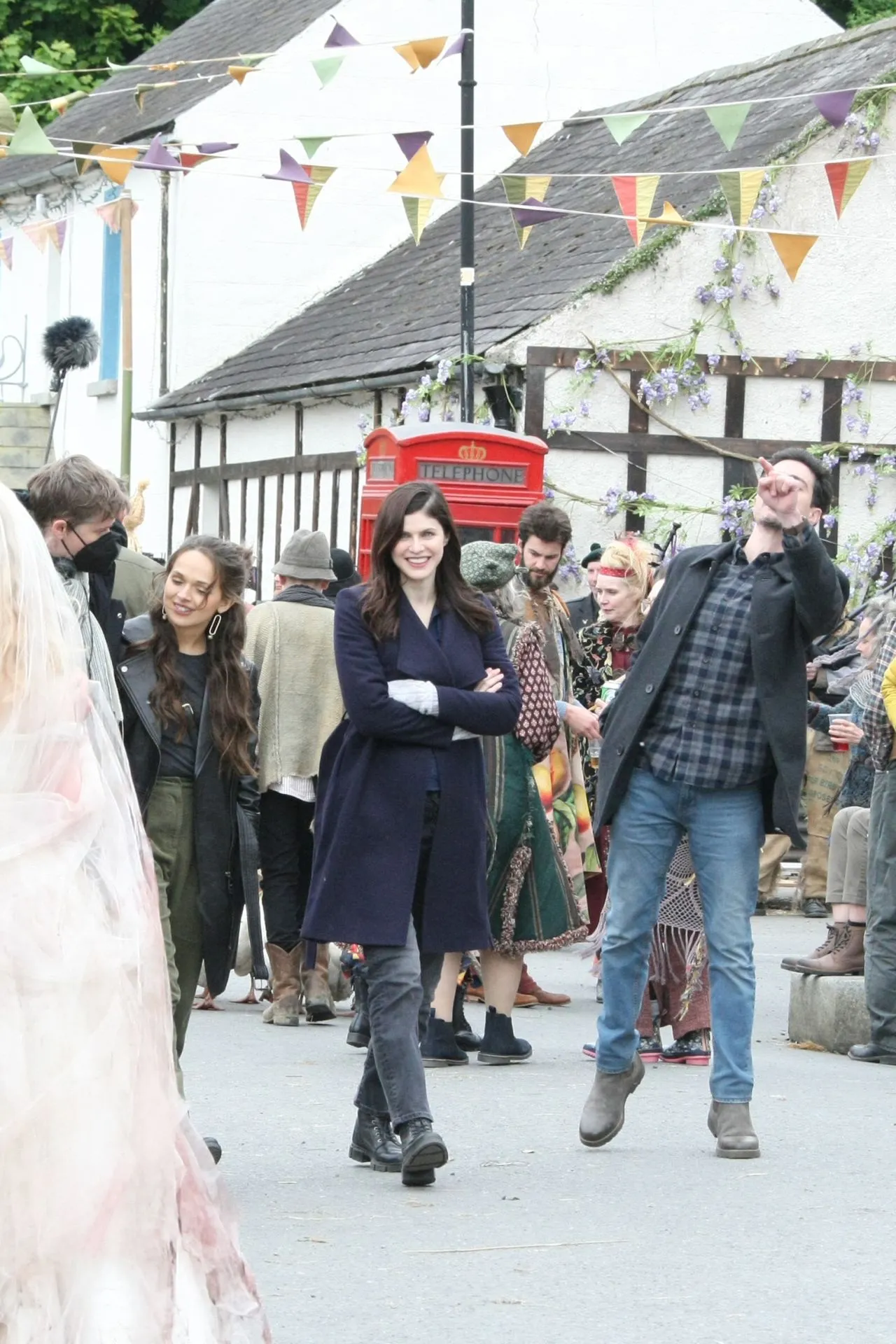 Alexandra Daddario at Mayfair Witches Filming Set in Ireland07